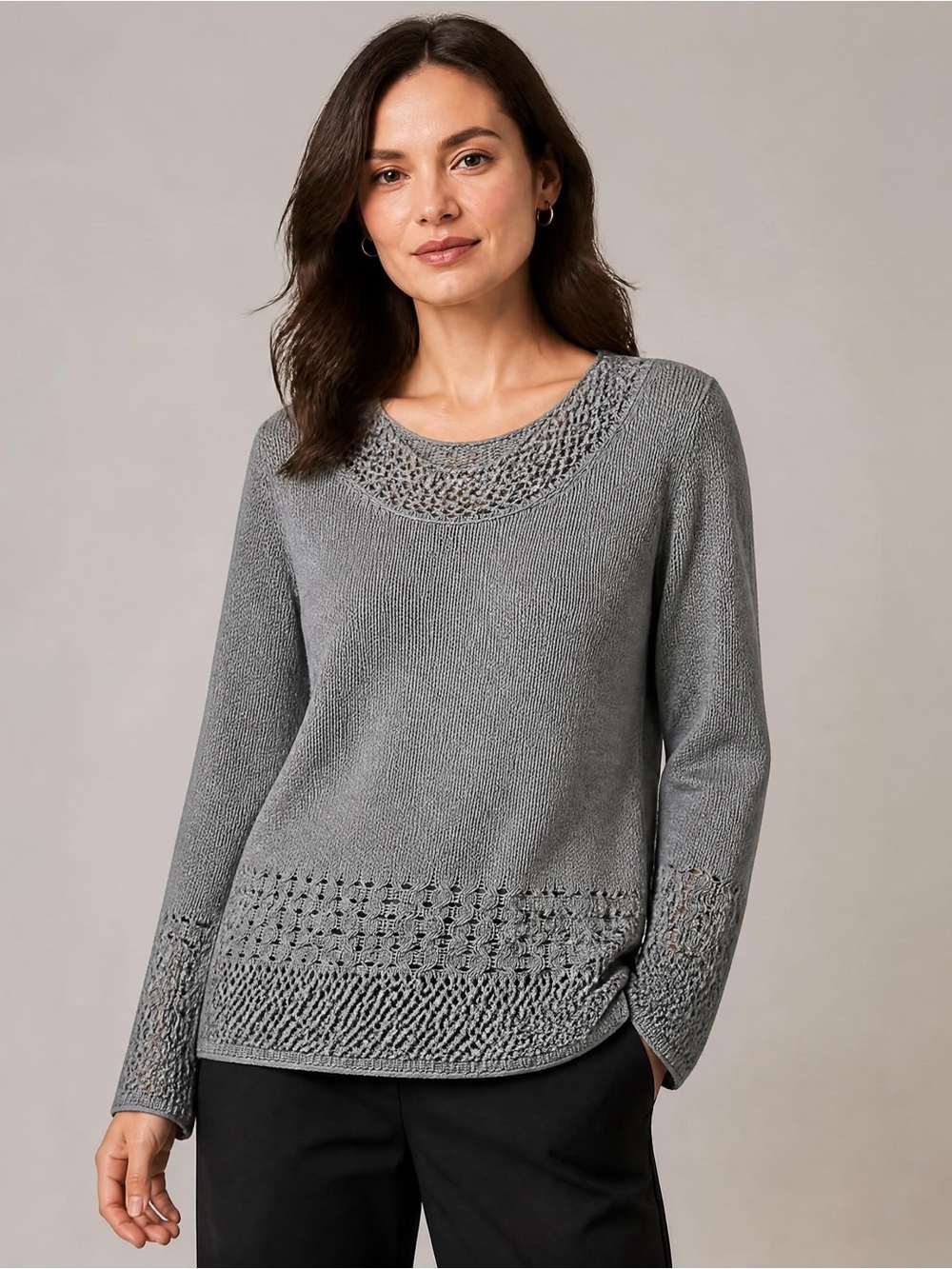 Betty Barclay knit pullover light olive M